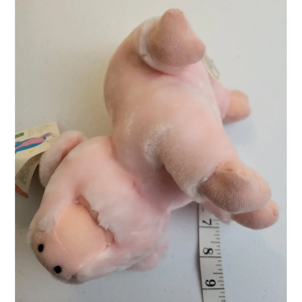VTG Metacom Peeke Pig Talking Farmyard Plush Toy Squeeze Oink Pnk *Flaw no Sound